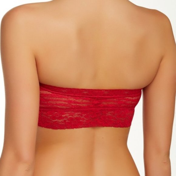 45. 🆕 Free People Scalloped Lace Trim Bandeau Bra - Picture 4 of 8